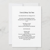 ゴルフパーティー ゴルフとビール 面白いゴルファー向けフレーズ 招待状 (裏面)