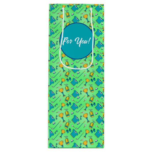 ゴルフパーティー ワインギフトバッグ (正面)