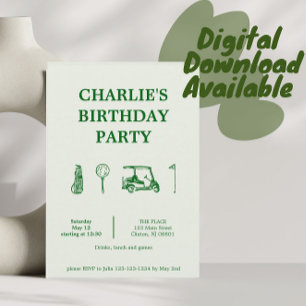 ゴルフパーティー 招待状