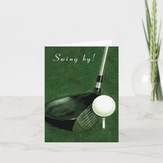 ゴルフパーティー 招待状 (正面)