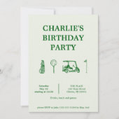 ゴルフパーティー 招待状 (正面)