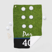 ゴルフパー40th誕生日パーティーゴルファー誕生日 ゴルフタオル (インサイチュ)