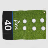 ゴルフパー40th誕生日パーティーゴルファー誕生日 ゴルフタオル (横)