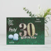 ゴルフパーTeeパーティー30th誕生日ゴルファーへ 招待状 (スタンド正面)