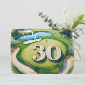 ゴルフパーTeeパーティー30th誕生日ゴルファーへ 招待状 (スタンド正面)