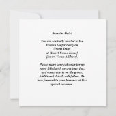 ゴルフパーTee女性ゴルファーパーティーの日付を保存 セーブザデート (裏面)