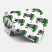 ゴルフパ遊グのゴルフ（黒）可愛いドおもしろいッグ ネクタイ (ロール)