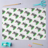 ゴルフパ遊グのゴルフ(黒)可愛いドおもしろいッグ 薄葉紙 (クラフト)