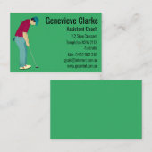 ゴルフビジネスカード 名刺 (正面/裏面)