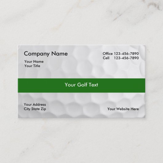 ゴルフビジネスカード 名刺 (正面)