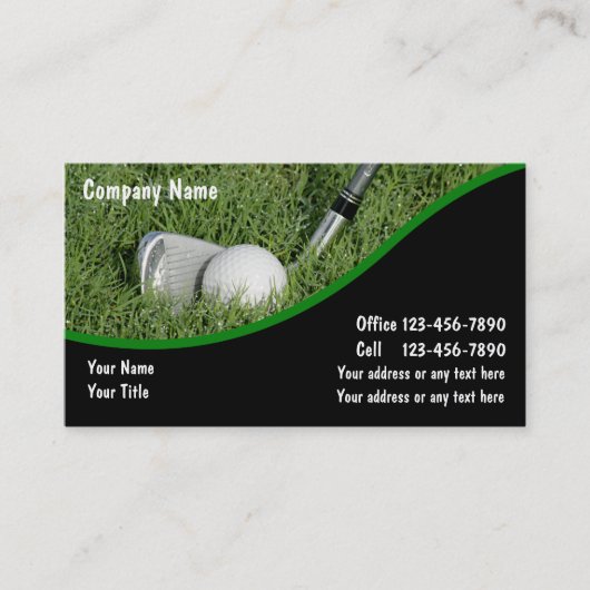 ゴルフビジネスカード 名刺 (正面)