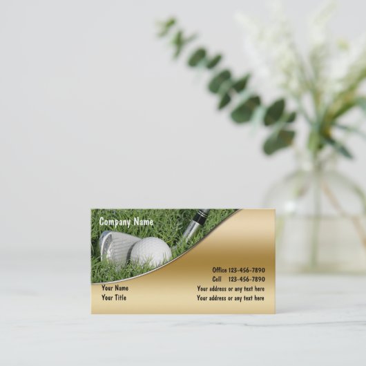 ゴルフビジネスカード 名刺 (スタンド正面)