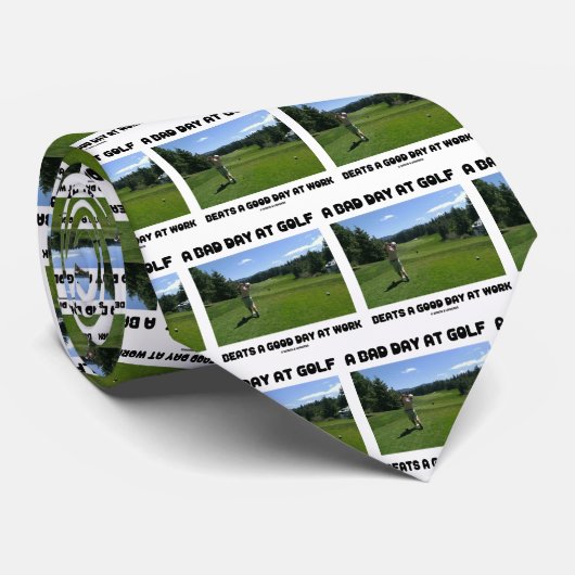 ゴルフビートの悪い一日が仕事で良い日 ネクタイ (ロール)