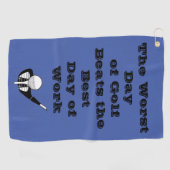 ゴルフビートの最最高の悪の日-仕事の日おもしろい- ゴルフタオル (横)