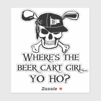 ゴルフビールカートの女の子は？ シール