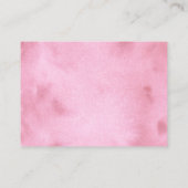 ゴルフピンクガール赤ちゃんシャワーおむつラッフル エンクロージャーカード (裏面)