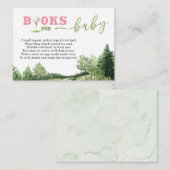 ゴルフピンクガール赤ちゃんシャワーPar-Tee本ベビー エンクロージャーカード (正面/裏面)