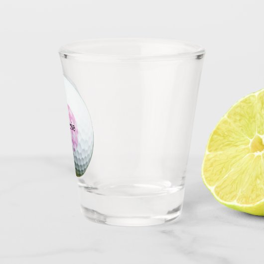 ゴルフピンクショットパーソナライズされたガアーガイルラス ショットグラス