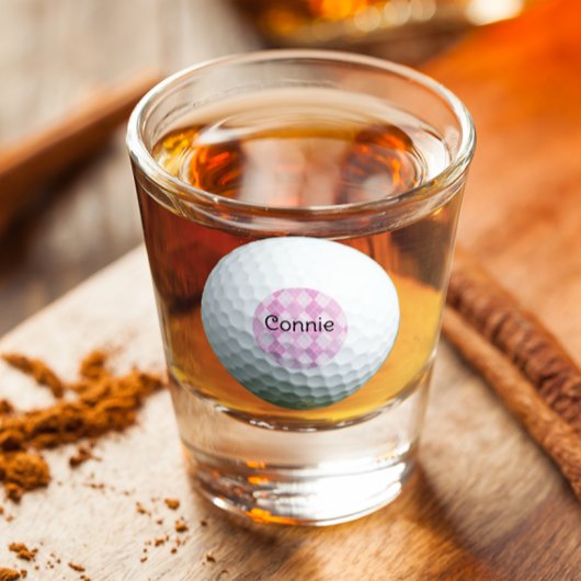 ゴルフピンクショットパーソナライズされたガアーガイルラス ショットグラス