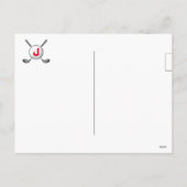 ゴルフファミリークリスマスデザイン シーズンポストカード (裏面)