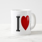 ゴルフファンハーフ文字 ジャンボコーヒーマグカップ (正面右)