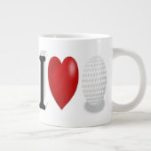 ゴルフファンハーフ文字 ジャンボコーヒーマグカップ (右)