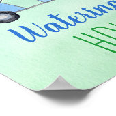 ゴルフファースト誕生日パー – ティー水遣いホールサイン ポスター (角)