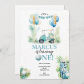 ゴルフファースト誕生日招待状 招待状 (正面/裏面)