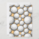 ゴルフファースト1歳の誕生日パーティー 招待状 (裏面)