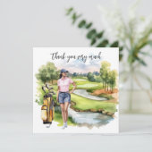 ゴルフフェアウェイへの感謝：サンキューカード サンキューカード (スタンド正面)