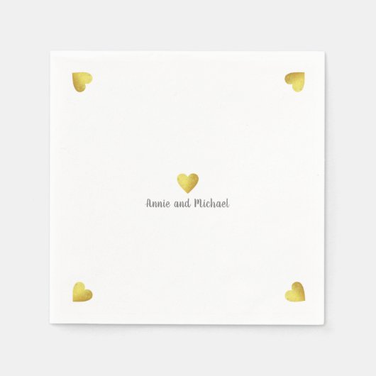 ゴルフフェイクハートラブ スタンダードカクテルナプキン (正面)