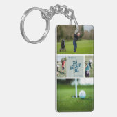 ゴルフフォトキーチェーンゴルファーのゴルフギフト キーホルダー (正面左)