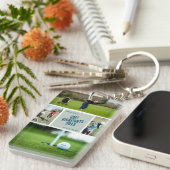 ゴルフフォトキーチェーンゴルファーのゴルフギフト キーホルダー (正面右)