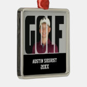 ゴルフフォトキープサケ メタルオーナメント (右)