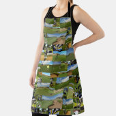 ゴルフフォトコラージュ、フルプリントエプロン エプロン (インサイチュ)