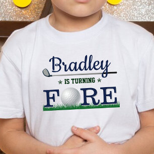 ゴルフフォーエス4th誕生日 トドラーTシャツ