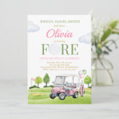 ゴルフフォー誕生日ガールゴルフ4th誕生日パーティー 招待状 (スタンド正面)