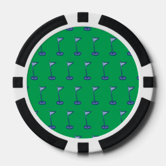 ゴルフフラググリーン ポーカーチップ
