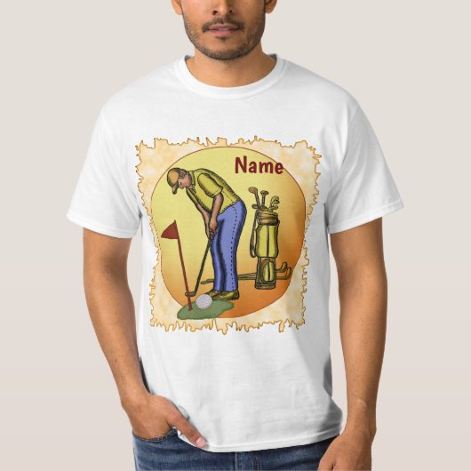 ゴルフフラッグパパゴルフ Tシャツ (正面)