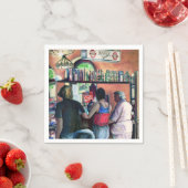 ゴルフブフェ，ブダペスト スタンダードカクテルナプキン (インサイチュ)