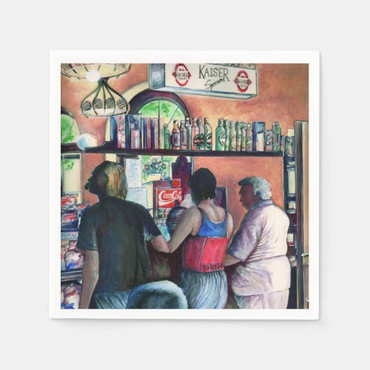 ゴルフブフェ，ブダペスト スタンダードカクテルナプキン (正面)