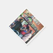 ゴルフブフェ，ブダペスト スタンダードカクテルナプキン (角)