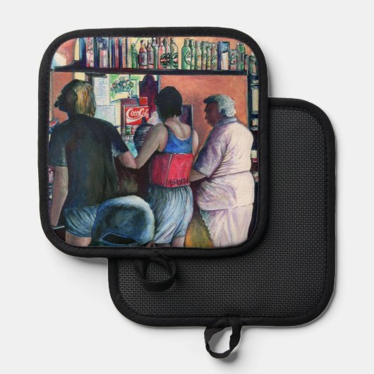 ゴルフブフェ,ブダペスト 鍋敷き (正面/裏面)