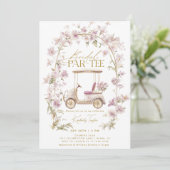 ゴルフブライダルシャワーブライダルパルティー招待状 招待状 (スタンド正面)