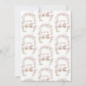 ゴルフブライダルシャワーブライダルパルティー招待状 招待状 (裏面)