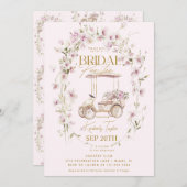 ゴルフブライダルシャワーブライダルパルティー 招待状 (正面/裏面)