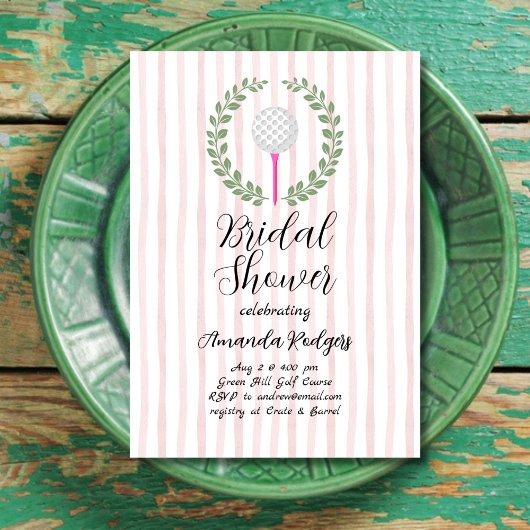 ゴルフブライダルシャワー 招待状