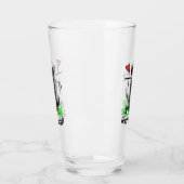 ゴルフブラックラブラドールレトリエバードッグ – かわいい タンブラーグラス (左)