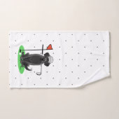 ゴルフブラックラブラドールレトリエバードッグ – かわいい バスタオルセット (ハンドタオル)