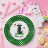 ゴルフブラックラブラドールレトリエバードッグ – かわいい ペーパープレート (パーティー)